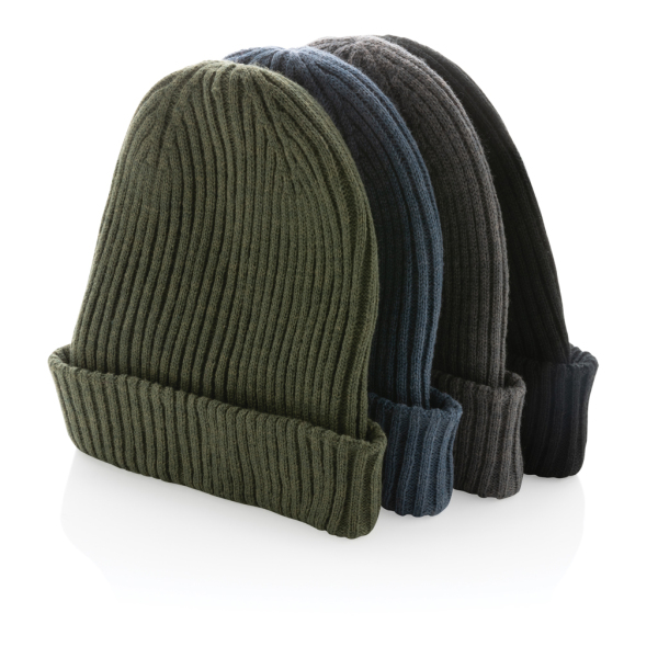 Impact AWARE™  Polylana® double knitted beanie, green