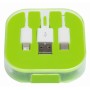 3-in-1 oplaadkabel RECHARGER - appelgroen