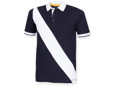 Diagonal Stripe Men's Polo Shirt