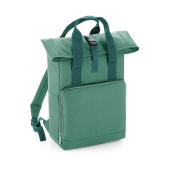 Twin Handle Roll-Top Backpack - Sage Green - One Size