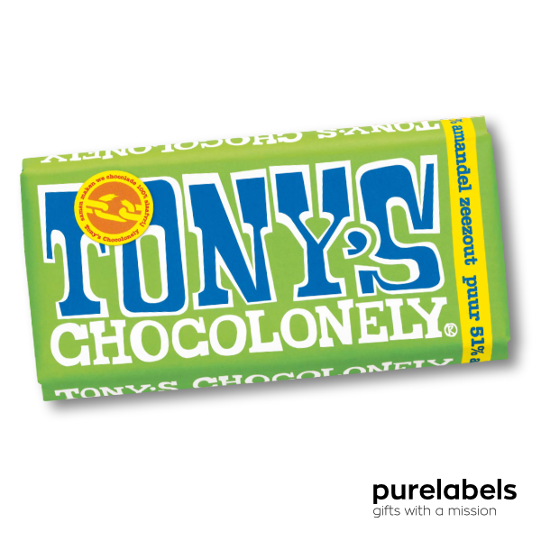 Tony's chocolonely puur amandel zeezout