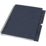 Luciano Eco ringbandnotitieboek met potlood - medium - Donkerblauw