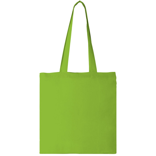 Carolina 100 g/m² cotton tote bag 7L - Lime