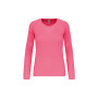 Damessportshirt Lange Mouwen Fluorescent  Pink S