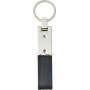 Steel and PU key holder Keon black