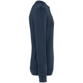 Ecologische uniseks sweater met ronde hals French Terry Washed Navy Blue S