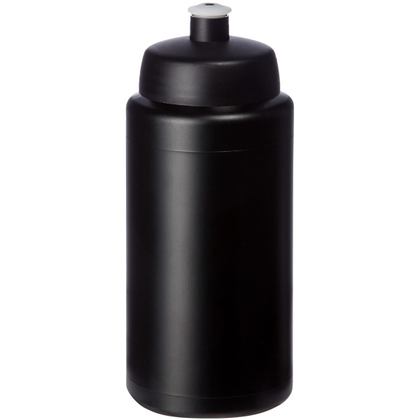 Baseline® Plus grip 500 ml sportfles met sportdeksel - Zwart