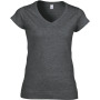 Softstyle® Fitted Ladies' V-neck T-shirt Dark Heather XL