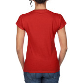 Gildan T-shirt V-Neck SoftStyle SS for her 7620 red L