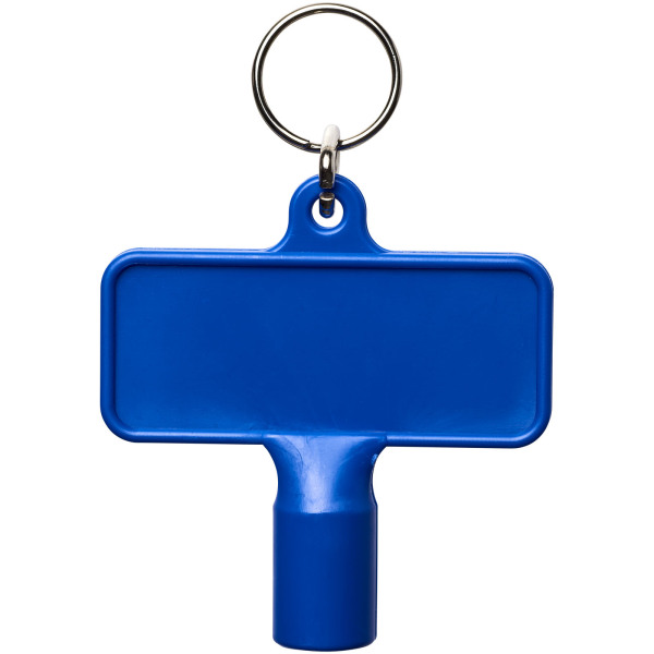 Maximilian rectangular utility key keychain  - Blue