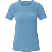 Borax Dames T-shirt met korte mouwen, cool fit, GRS gerecycled - NXT blauw - XXL