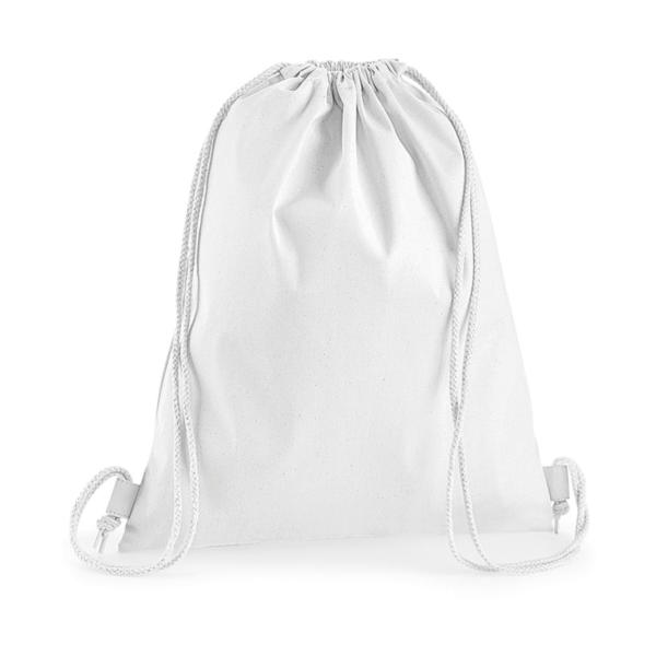 Premium Cotton Gymsac - White - One Size