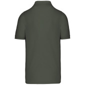 Men's short sleeve piqué polo shirt Dark Khaki 3XL