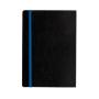 Luxe A5 softcover notitieboek met gekleurde rand, blauw