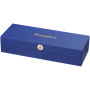 Waterman Hémisphère ballpoint pen (blue ink) - Solid black/Silver