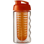 H2O Active® Bop 500 ml sportfles en infuser met flipcapdeksel - Transparant/Oranje
