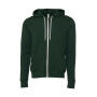 Unisex Poly-Cotton Full Zip Hoodie - Forest - 2XL Unisex Poly-Cotton Full Zip Hoodie - Forest - 2XL