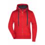 Ladies' Hooded Jacket - red/carbon - S