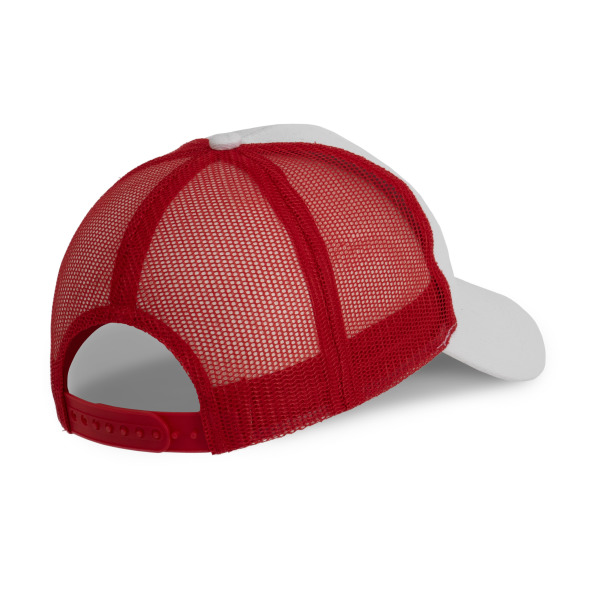 6-Panel-Trucker-Kappe White / Red One Size