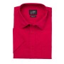Men's Shirt Shortsleeve Poplin - red - S
