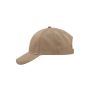 MB6118 Brushed 6 Panel Cap - beige - one size
