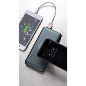 10.000 mAh powerbank met 10W draadloos snelladen met PD, grijs