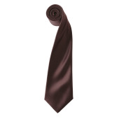 'Colours' Satin Tie Brown One Size