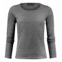 Merino U-Neck Woman Grey melange S