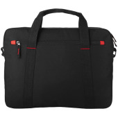 Vancouver 15.4'' laptop tas 6L - Zwart/Rood