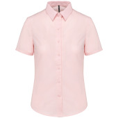 Ladies' short-sleeved Oxford shirt Oxford Pale Pink 3XL