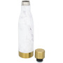 Vasa 500 ml marmeren koper vacuüm geïsoleerde drinkfles - Wit/Goud