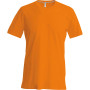 T-shirt ronde hals korte mouwen Orange L