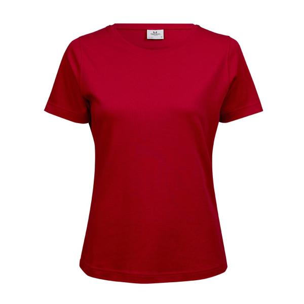 Ladies Interlock T-Shirt - Red - S