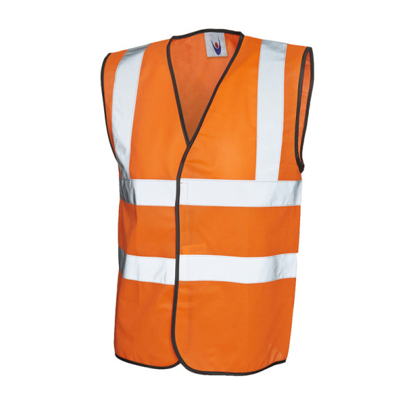 Sleeveless Safety Waist Coat - 2XL - Orange