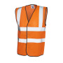 Hi Vis Safety Waistcoat - 2XL - Orange