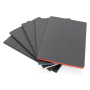Softcover PU notebook with coloured edge, light blue