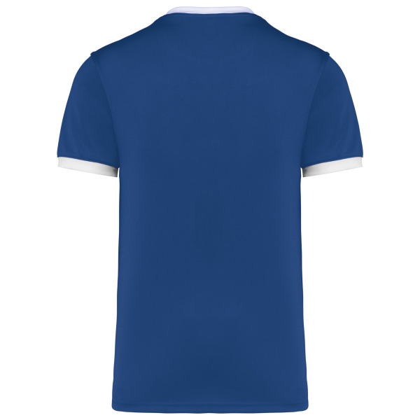 Rugbyshirt met korte mouwen uniseks Dark Royal Blue 4XL