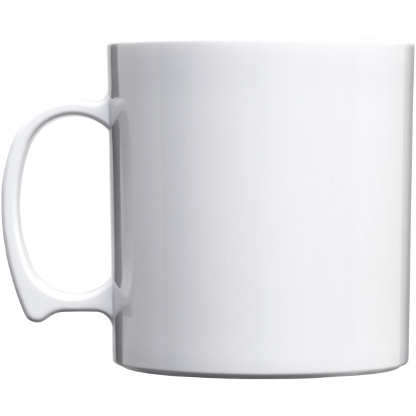 Standard 300 ml plastic mug - White