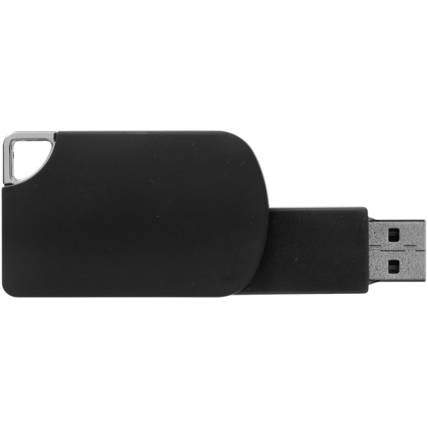 Swivel square USB - Zwart - 2GB