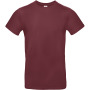 #E190 Men's T-shirt Burgundy 3XL