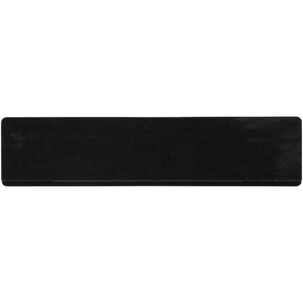 Terran 15 cm liniaal van 100% gerecycled kunststof - Zwart