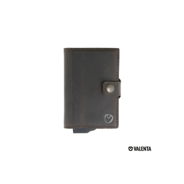 7217 | Valenta Card Case Plus Wallet - Brown