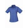 Ladies Short Sleeve Poplin Blouse, Royal Blue, 10, Premier