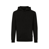 Iqoniq Jasper gerecycled katoen hoodie, zwart (XS)