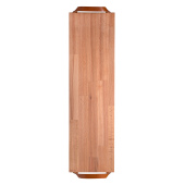 Plank met leren handvaten beuken 69x19 cm