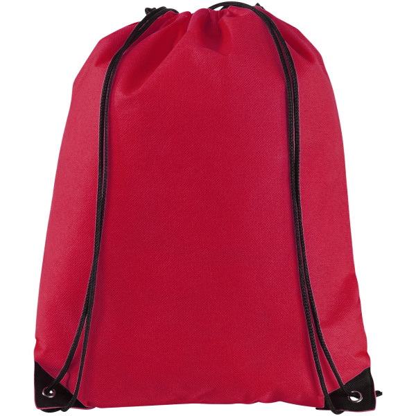 Evergreen non-woven drawstring backpack 5L - Red