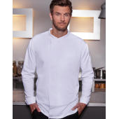 Chef's Shirt Basic Long Sleeve - White - XS