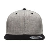 Classic Snapback 2-Tone Cap - Heather/Black - One Size