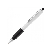Ball pen Hawaï stylus hardcolour - White / Black
