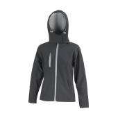 Ladies TX Performance Hooded Softshell Jacket - Black/Grey - XS (8)